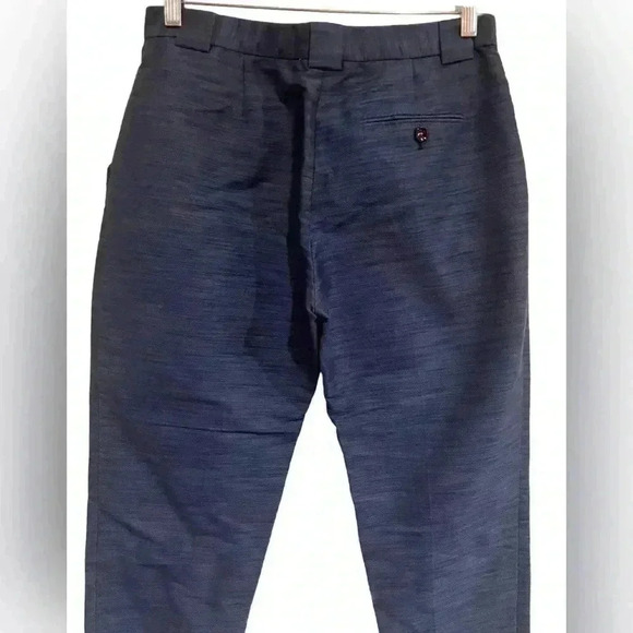 Paul Smith Navy Blue Tapered Leg Trousers - Picture 4 of 10